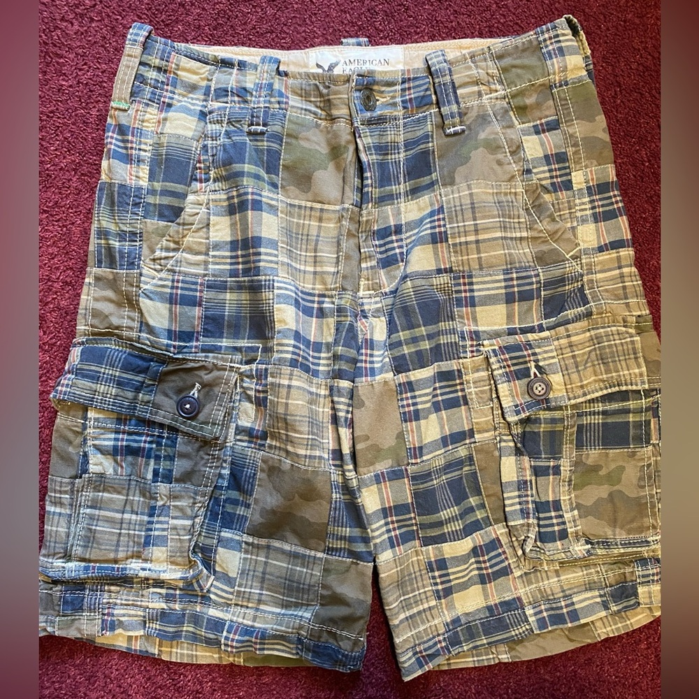 American Eagle Cargo Shorts Patchwork - image 4